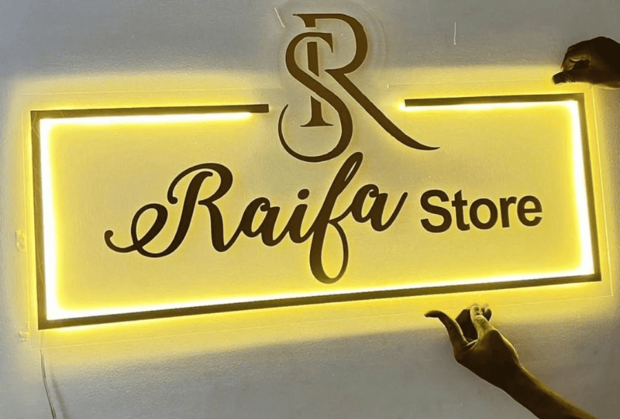 Acrylic signage Dubai